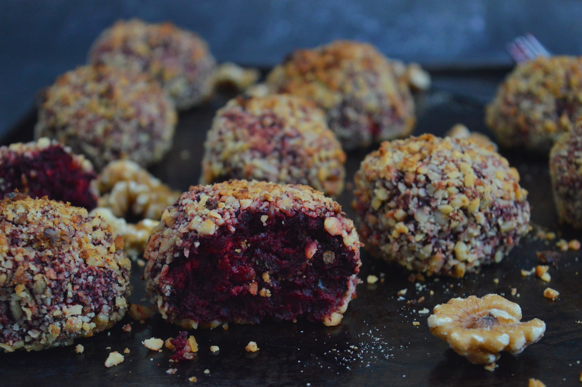 Baked Beetroot Goat Cheese Croquettes
