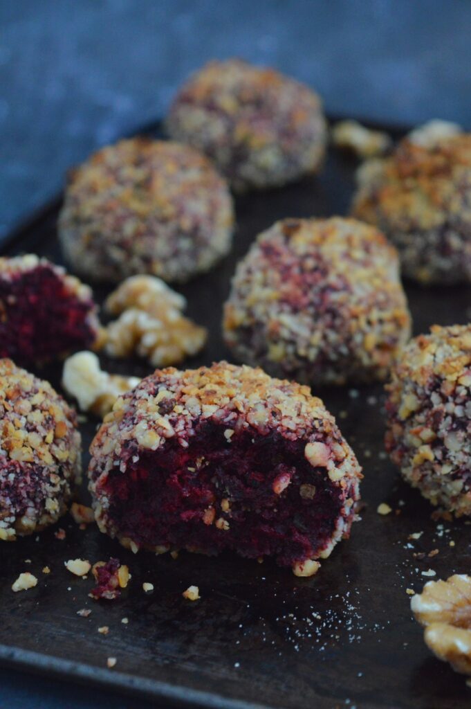Baked Beetroot Goat Cheese Croquettes