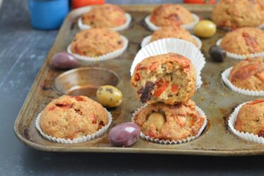 Red Pepper & Olive Oat Muffins