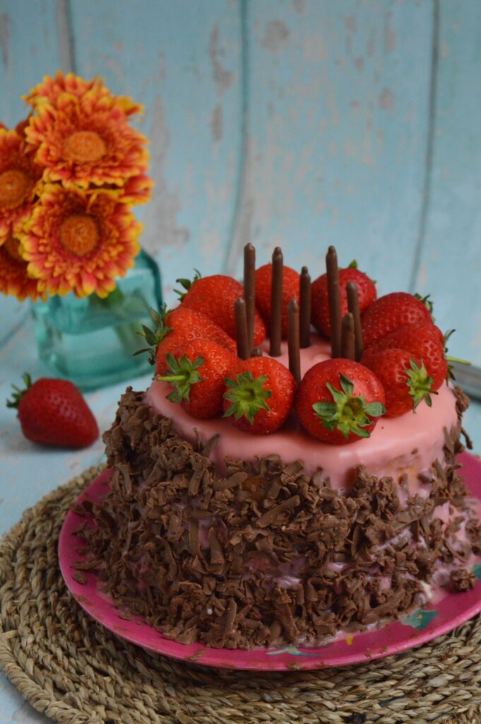 Strawberry White Chocolate Cake