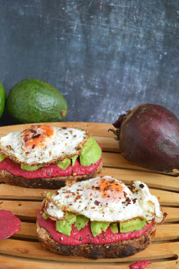 Beetroot Avocado Sourdough Toast