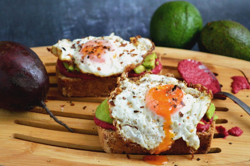 Beetroot Avocado Sourdough Toast