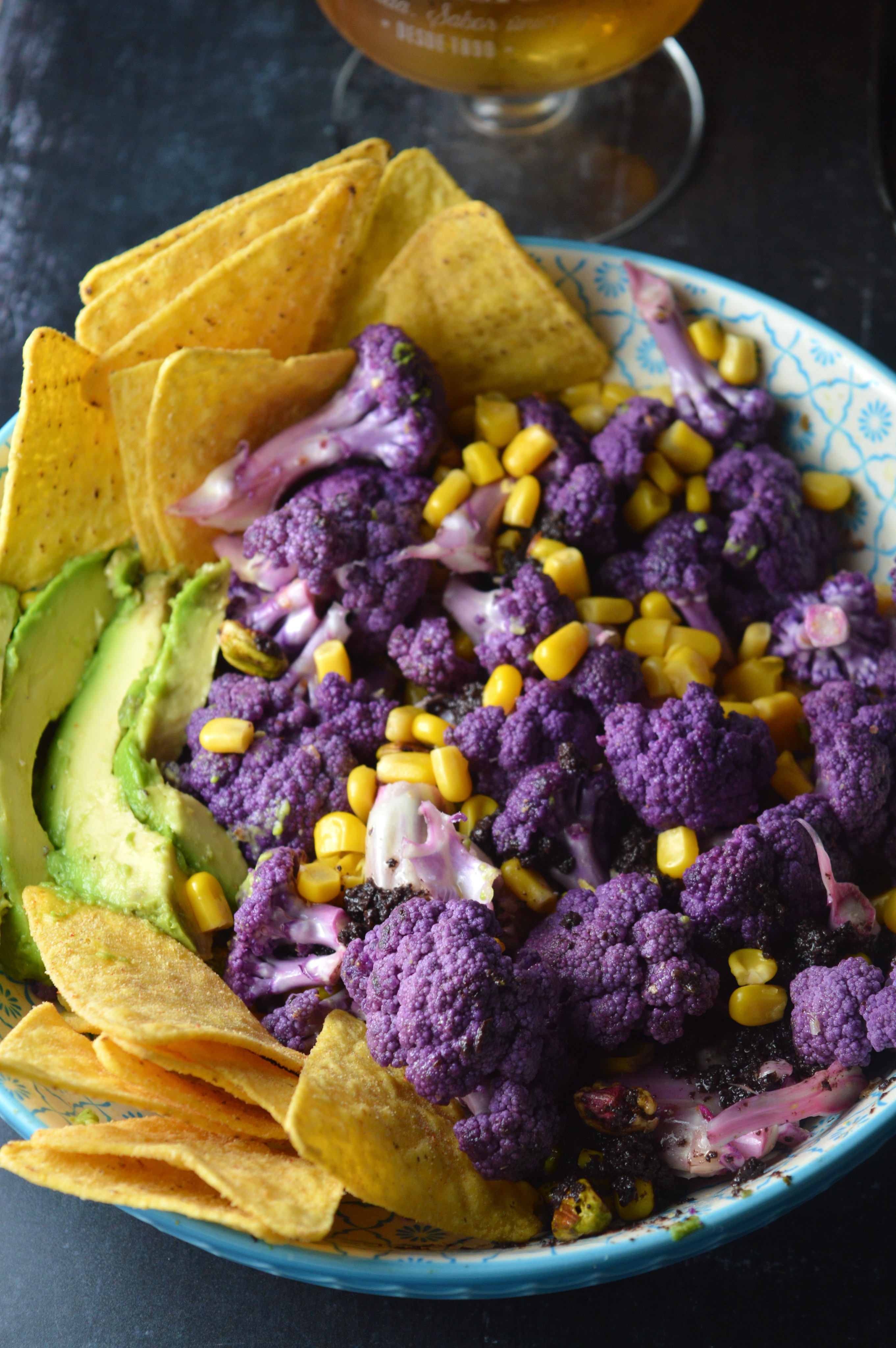 Purple Cauliflower Mexican Bowl