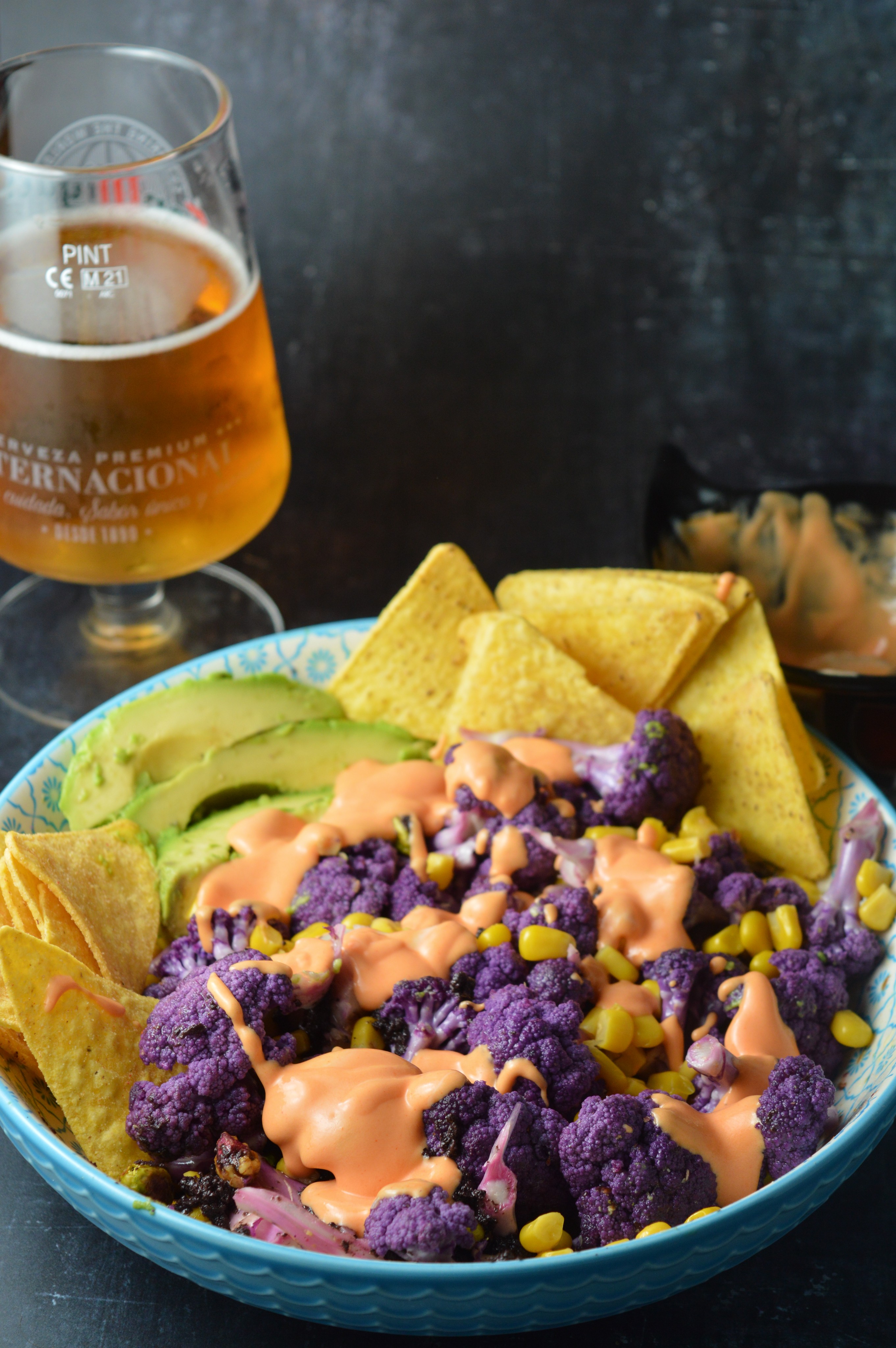 Purple Cauliflower Mexican Bowls