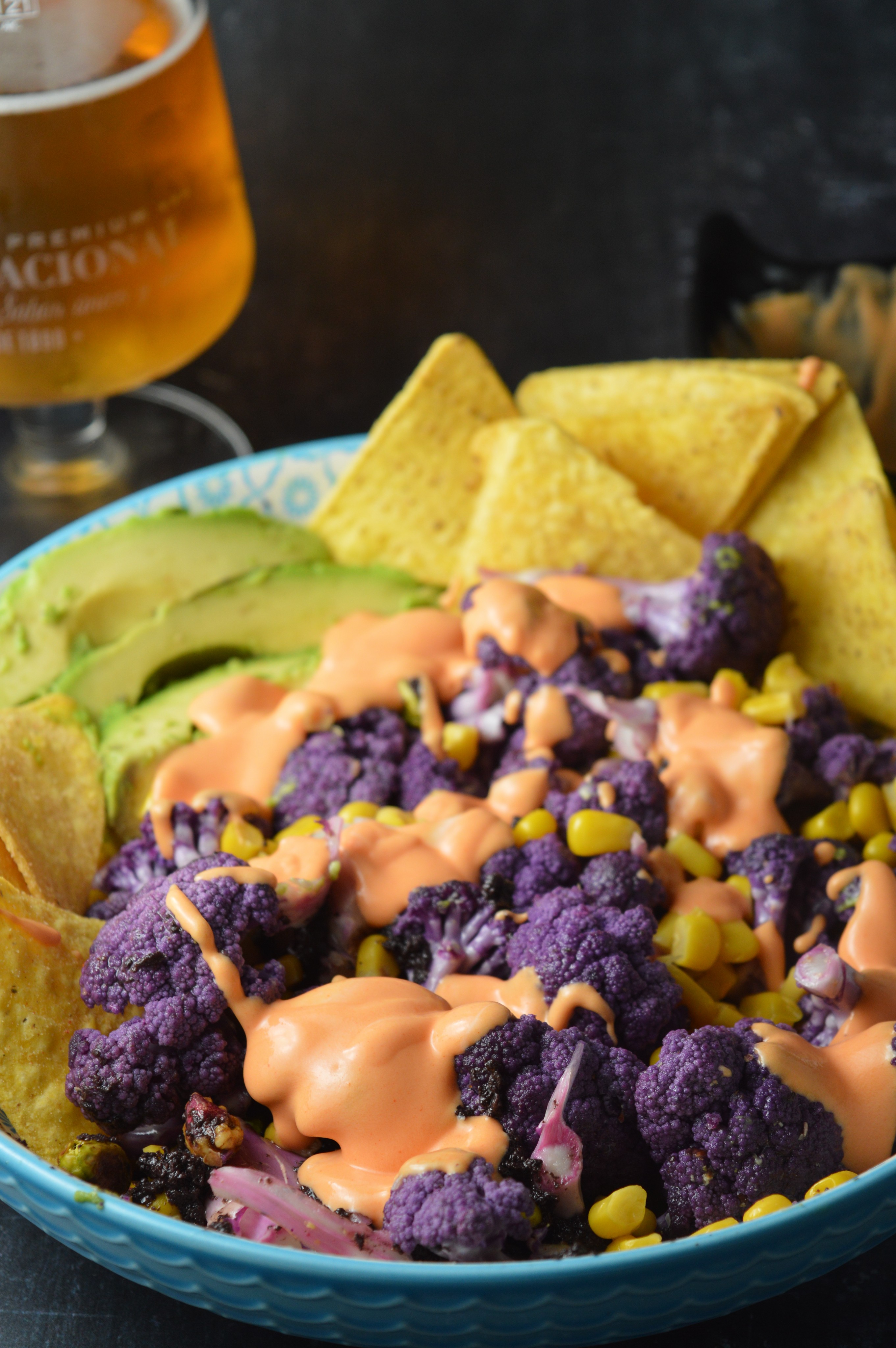 Purple Cauliflower Mexican Bowl