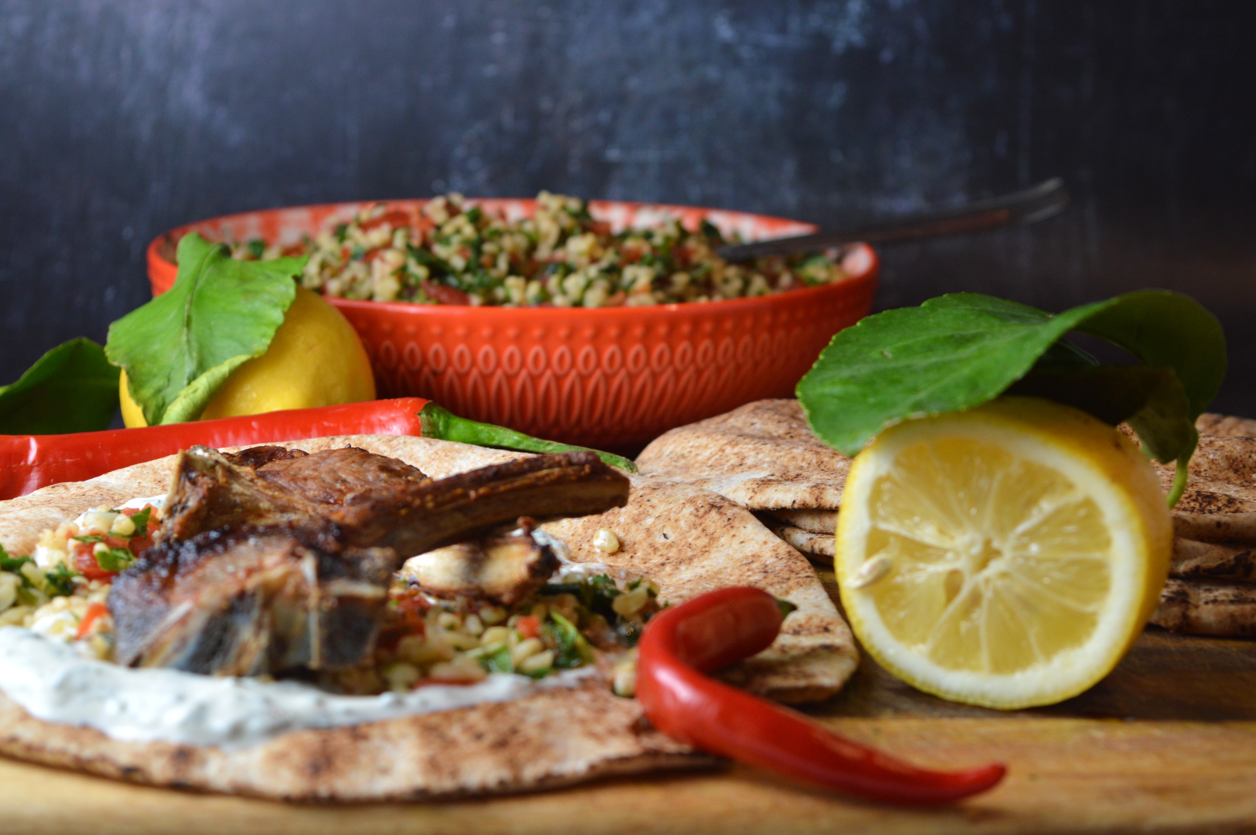 Air Fryer Lamb Chops Mediterranean Style