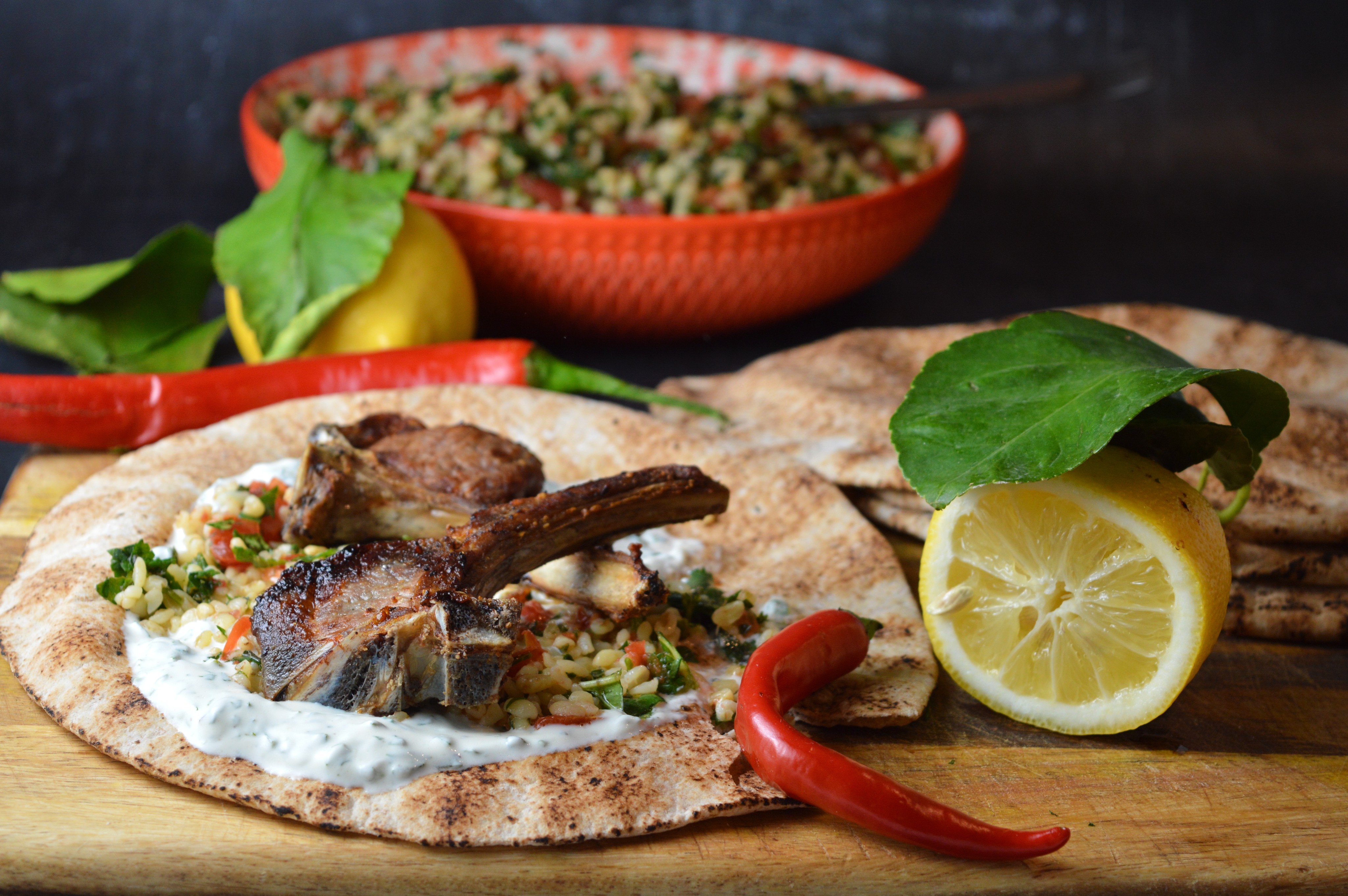 Air Fryer Lamb Chops Mediterranean Style