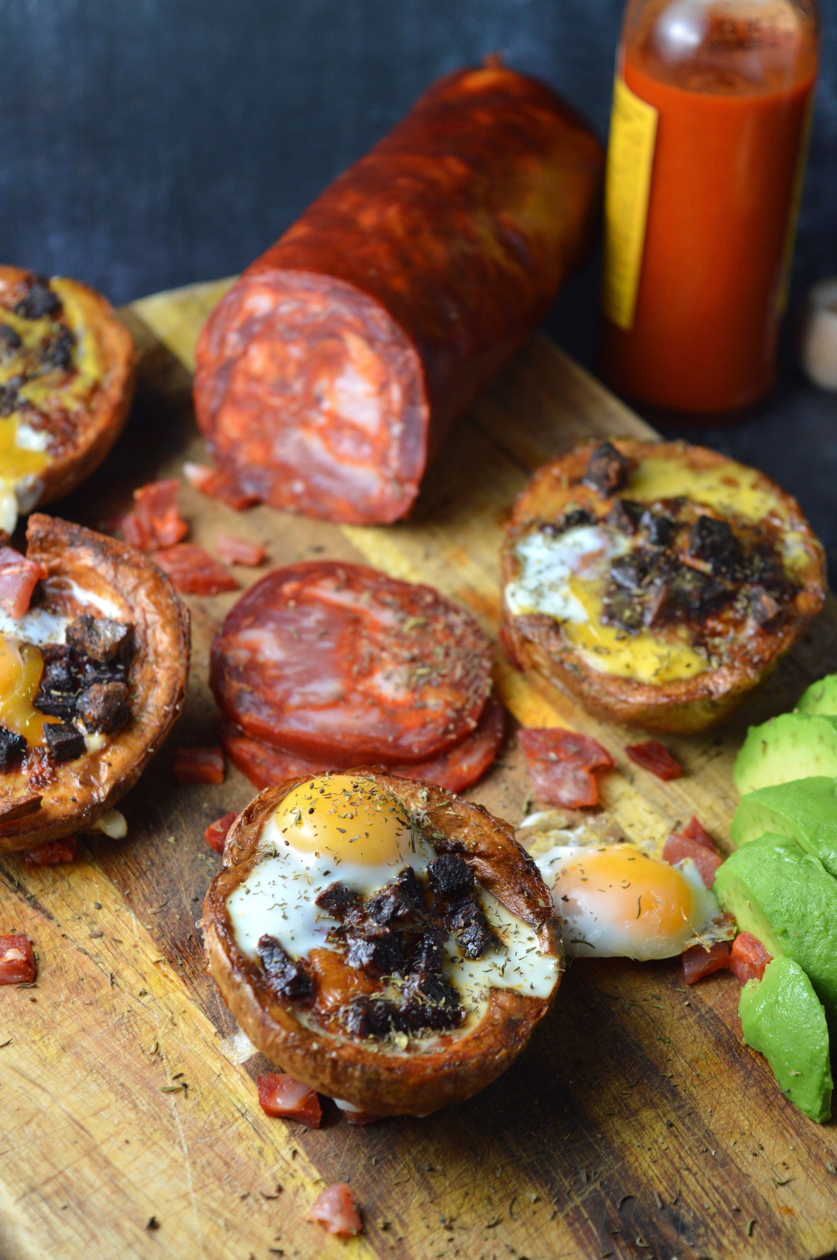 Mexican Breakfast Potato Skins