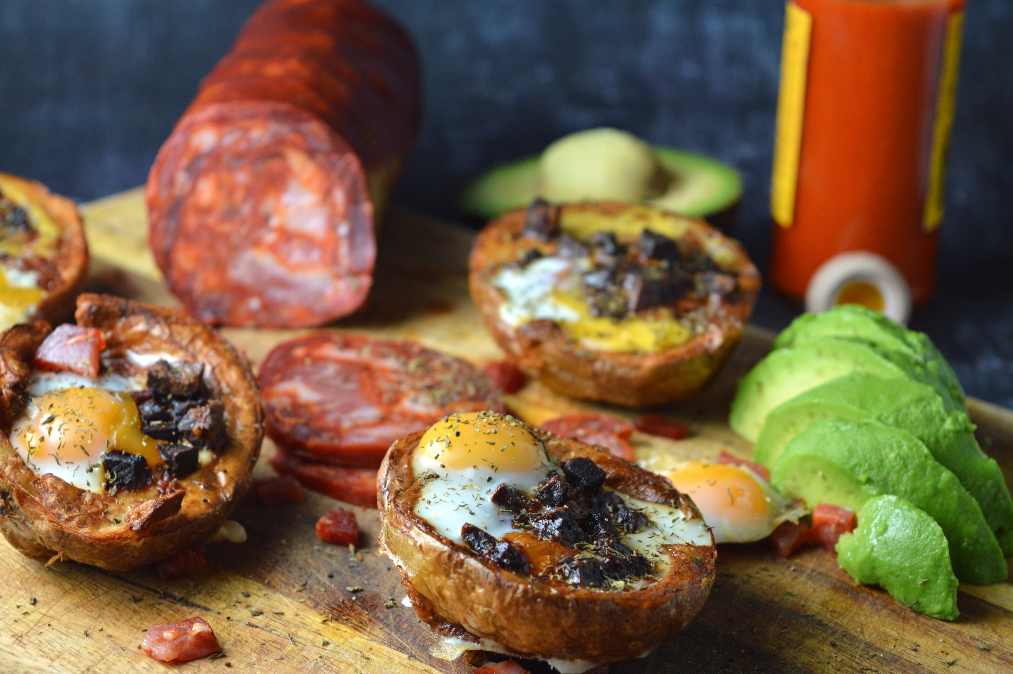 Mexican Breakfast Potato Skins