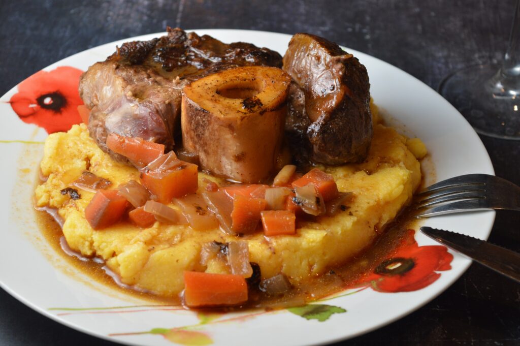 Succulent Osso Buco with Creamy Polenta