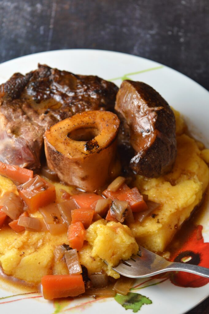 Succulent Osso Buco with Creamy Polenta