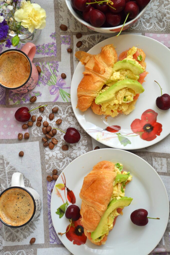 Savoury Croissants with Smoked Salmon & Scrambled Eggs