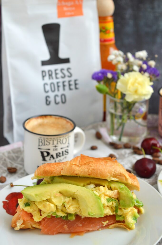 Savoury Croissants with Smoked Salmon & Scrambled Eggs