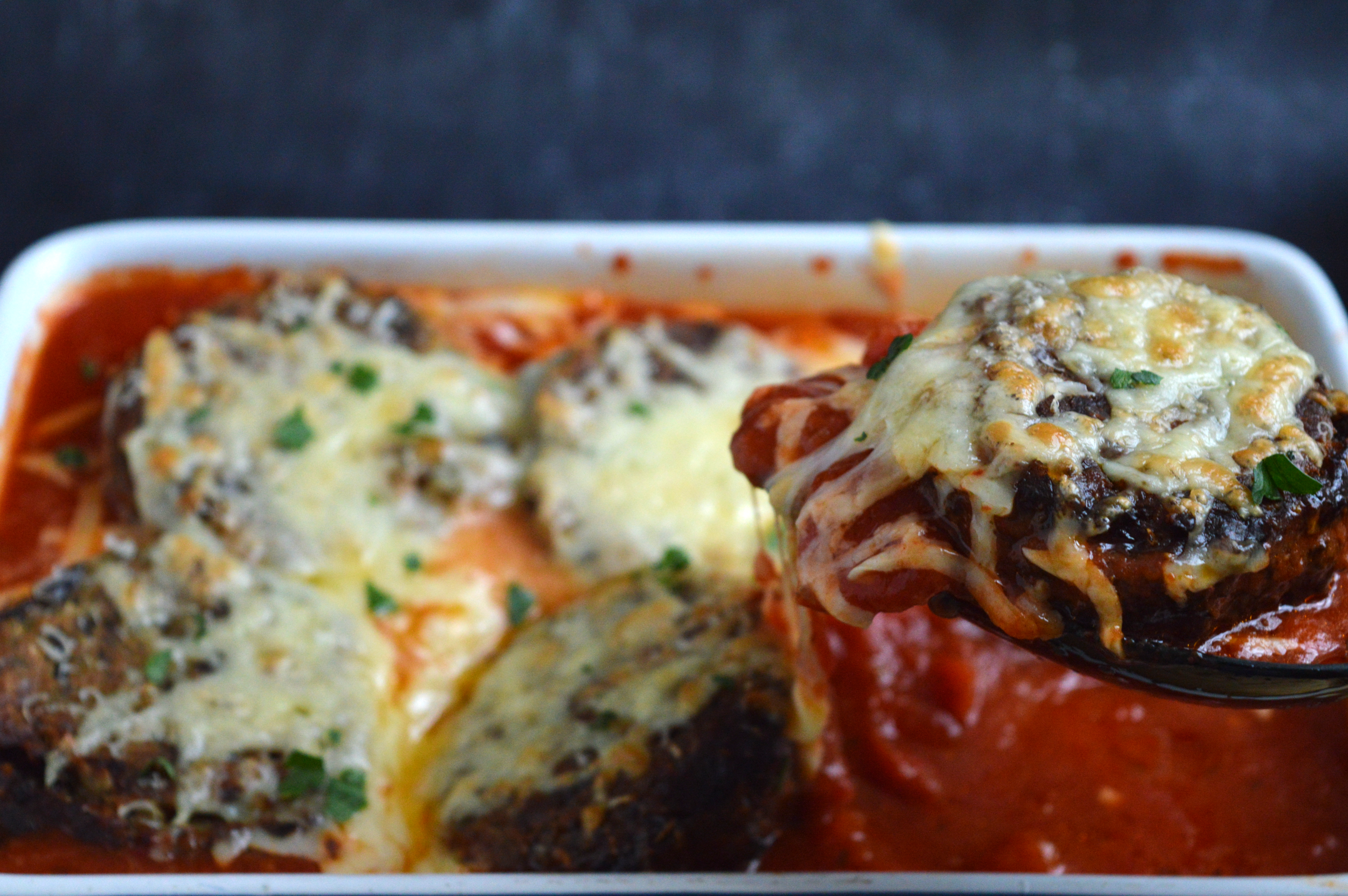 Eggplant Meatballs with Marinara Sauce