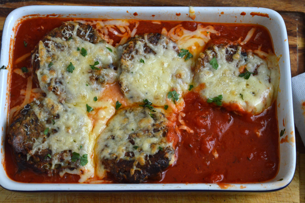 Eggplant Meatballs with Marinara Sauce