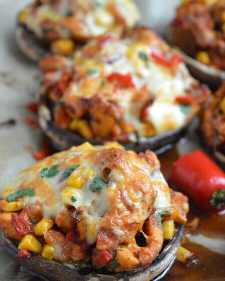 Mexican Stuffed Portobello Mushrooms