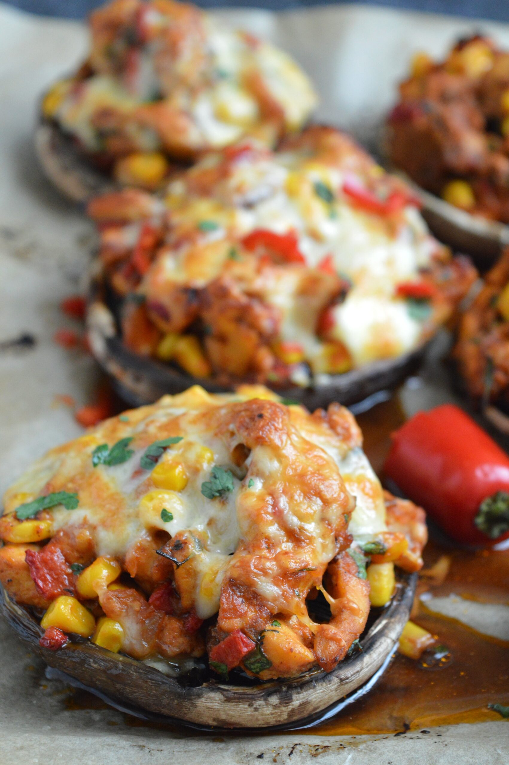 Mexican Stuffed Portobello Mushrooms