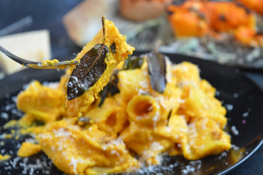 Creamy Pumpkin Pasta with Sage