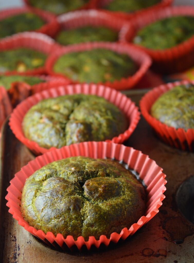 Sun-dried Tomatoes & Feta Spinach Muffins