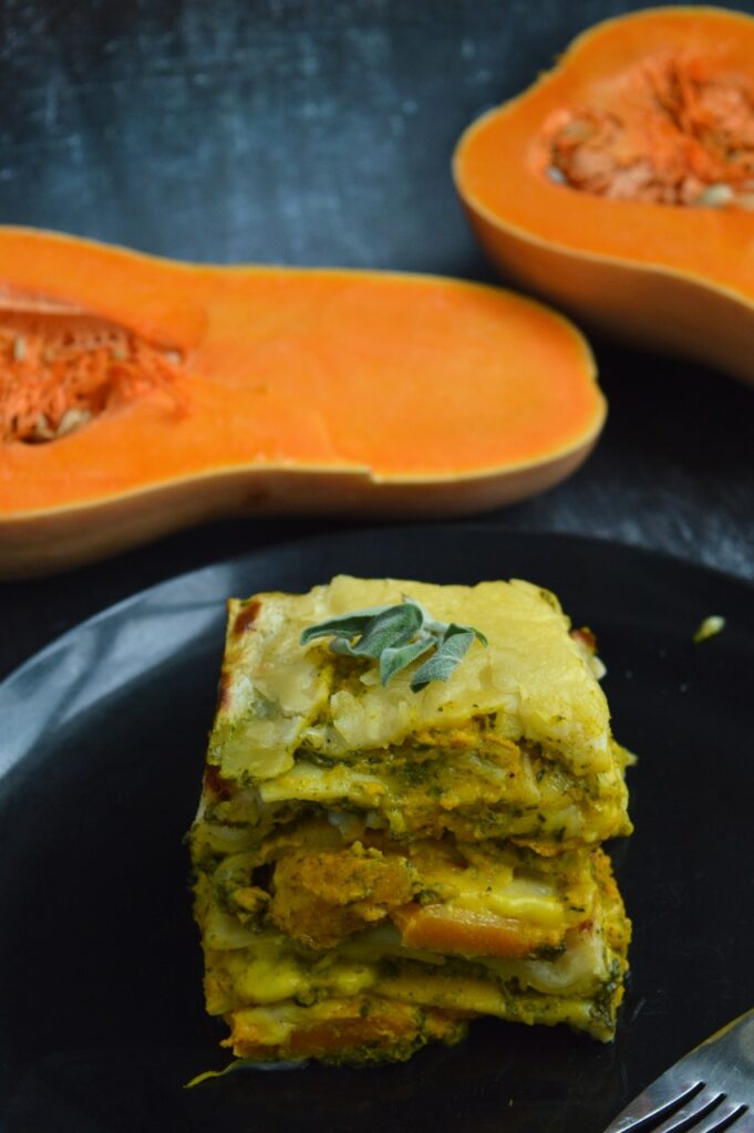 Pumpkin Spinach Lasagna