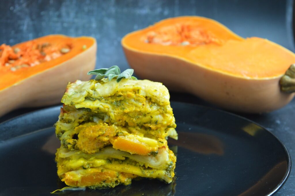 Pumpkin Spinach Lasagna