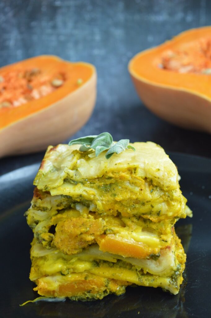 Pumpkin Spinach Lasagna