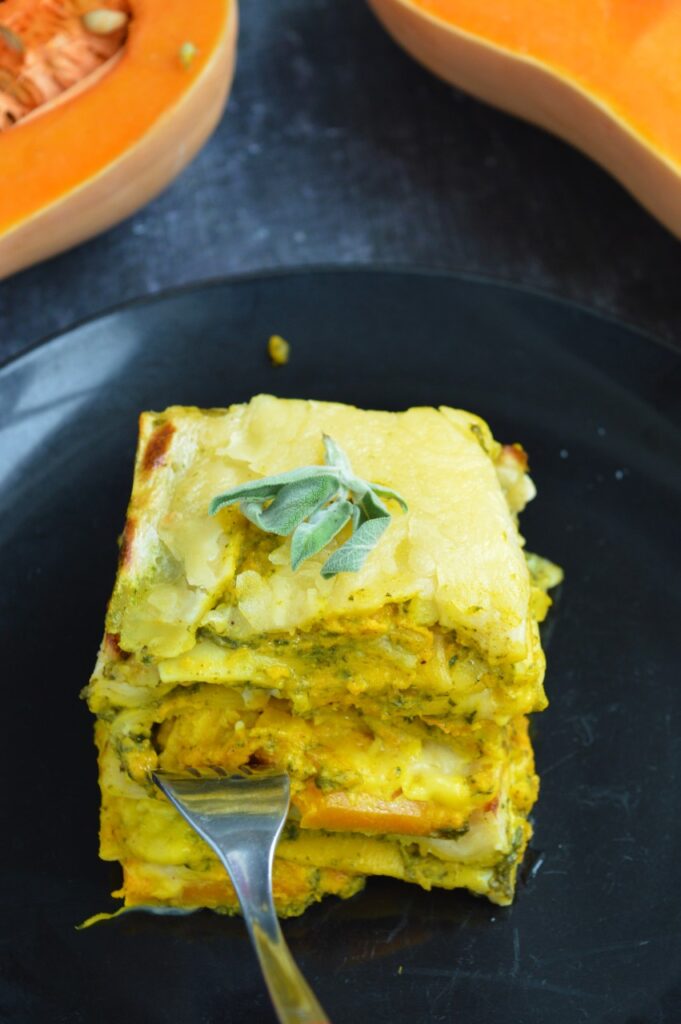 Pumpkin Spinach Lasagna