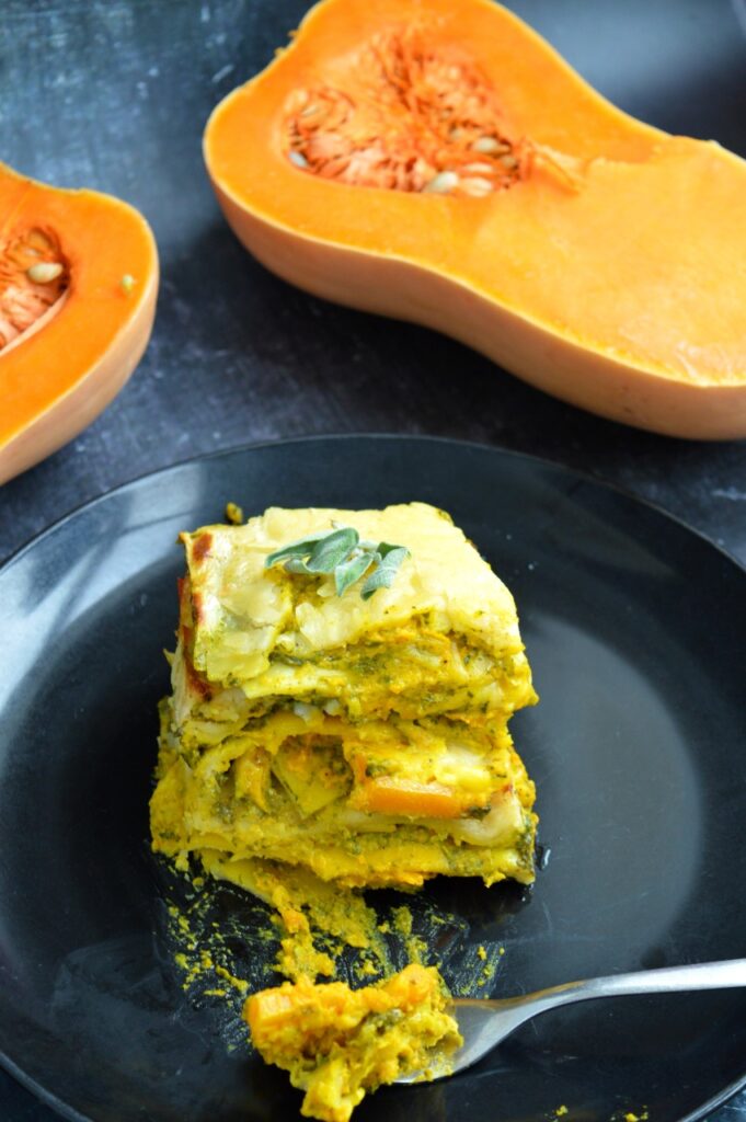 Pumpkin Spinach Lasagna