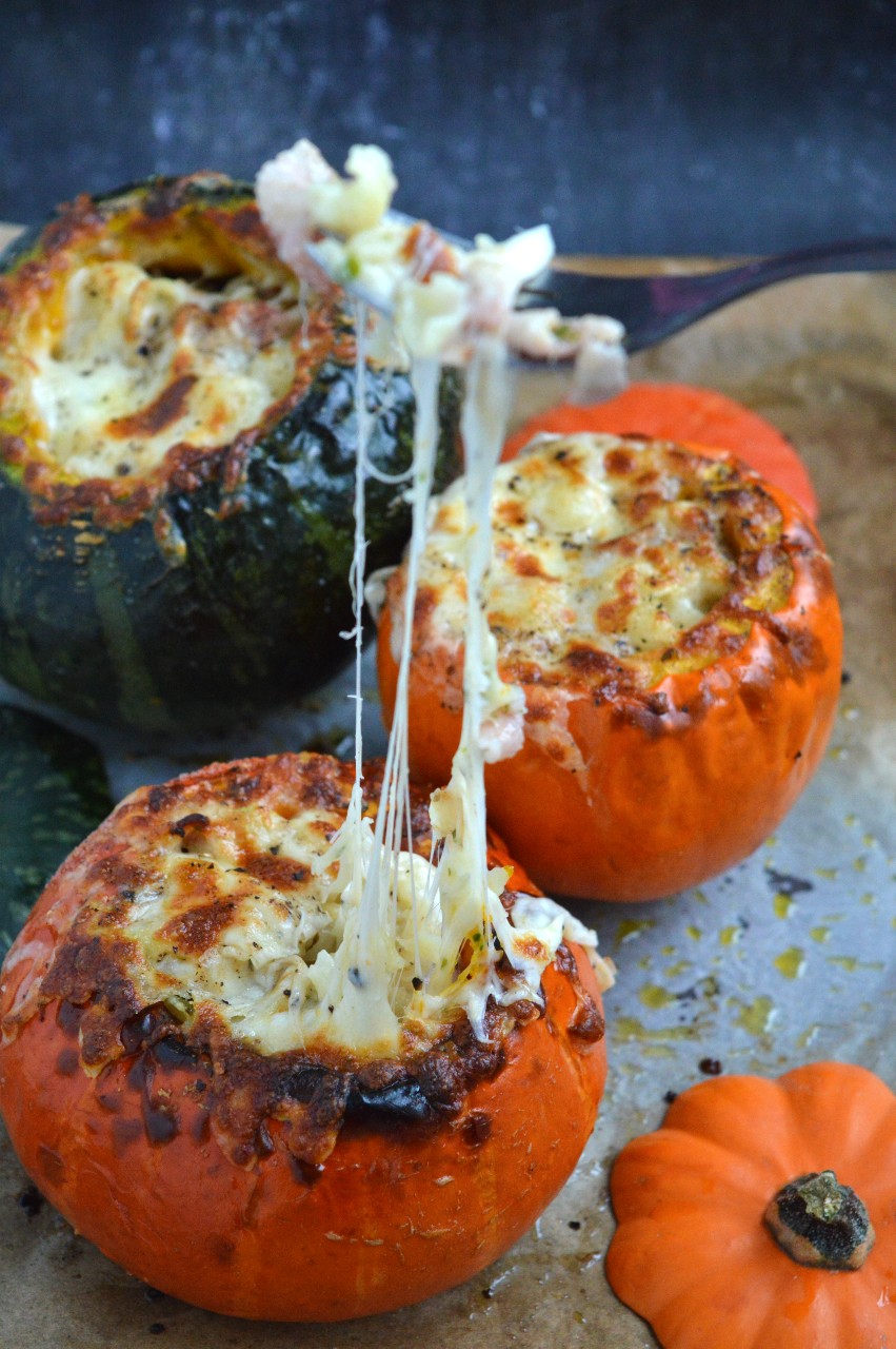 Macaroni Cheese Stuffed Pumpkins