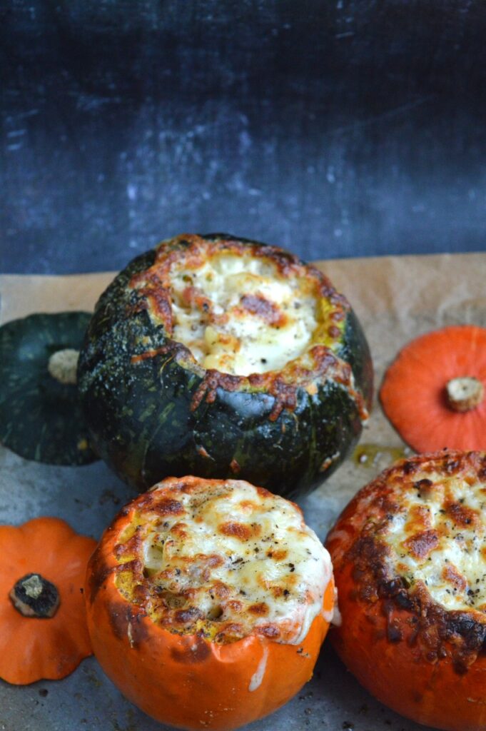 Macaroni Cheese Stuffed Pumpkins