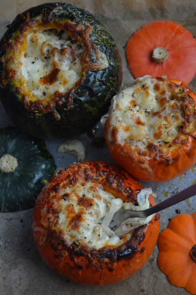 Macaroni Cheese Stuffed Pumpkins