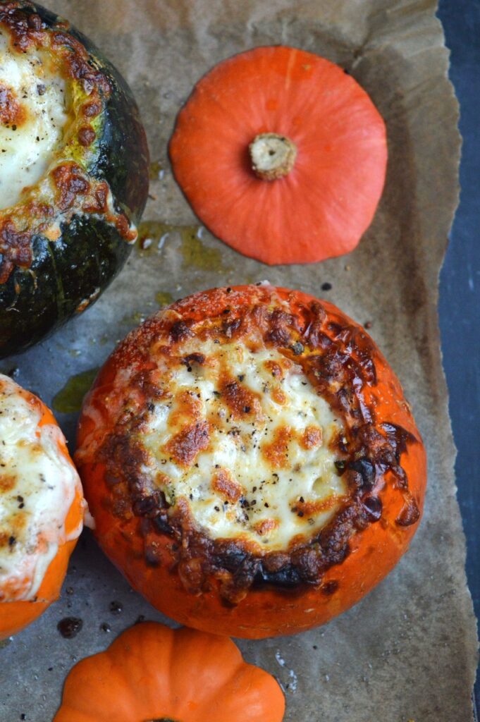 Macaroni Cheese Stuffed Pumpkins