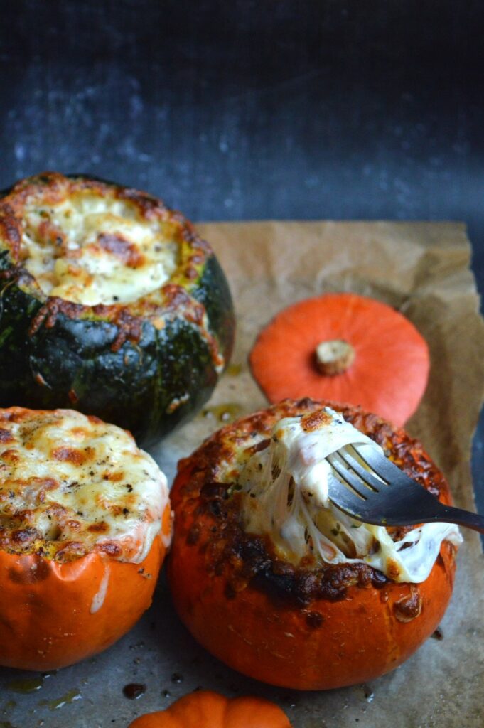 Macaroni Cheese Stuffed Pumpkins