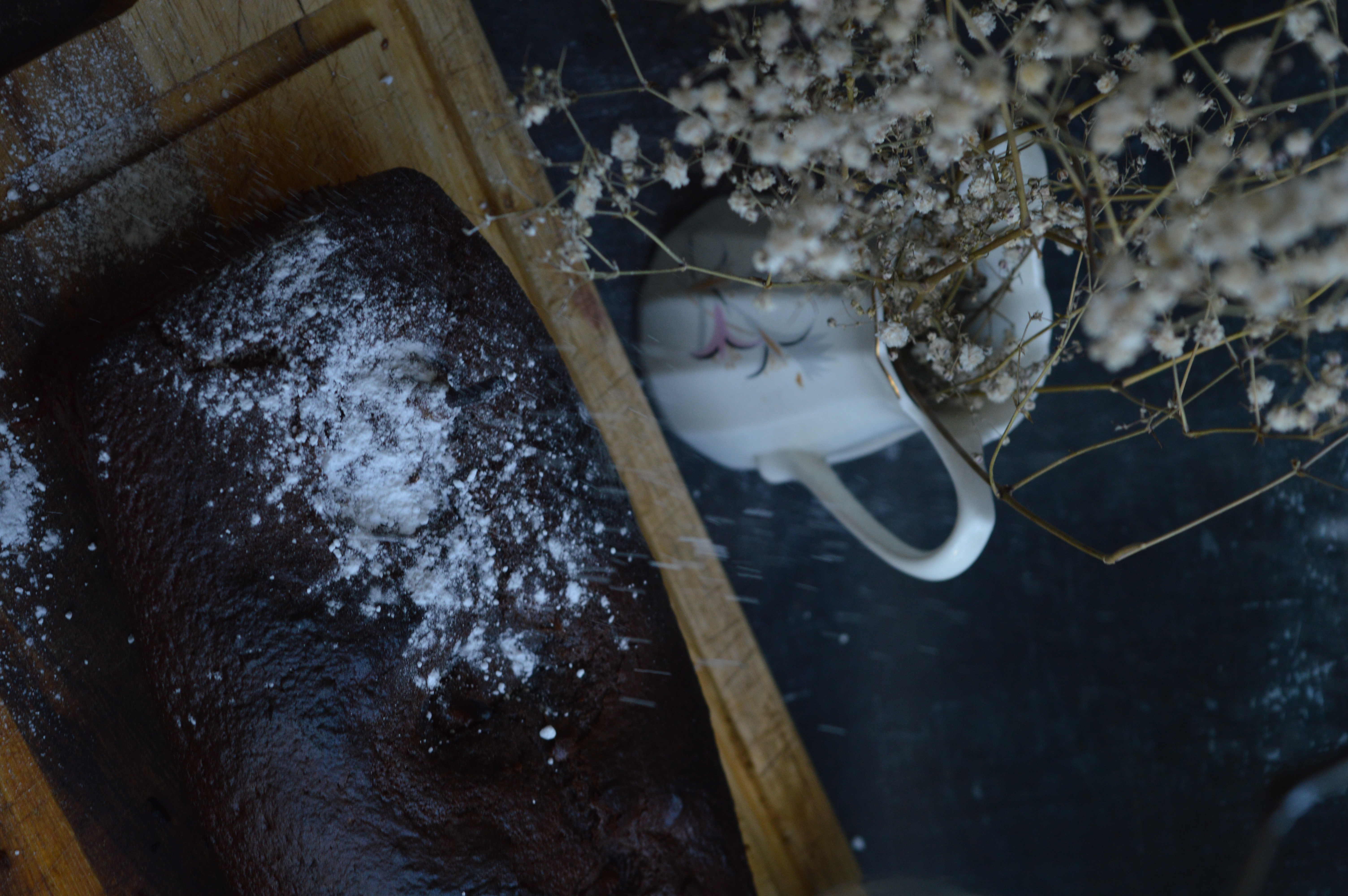 Poached Pear Ginger Cake