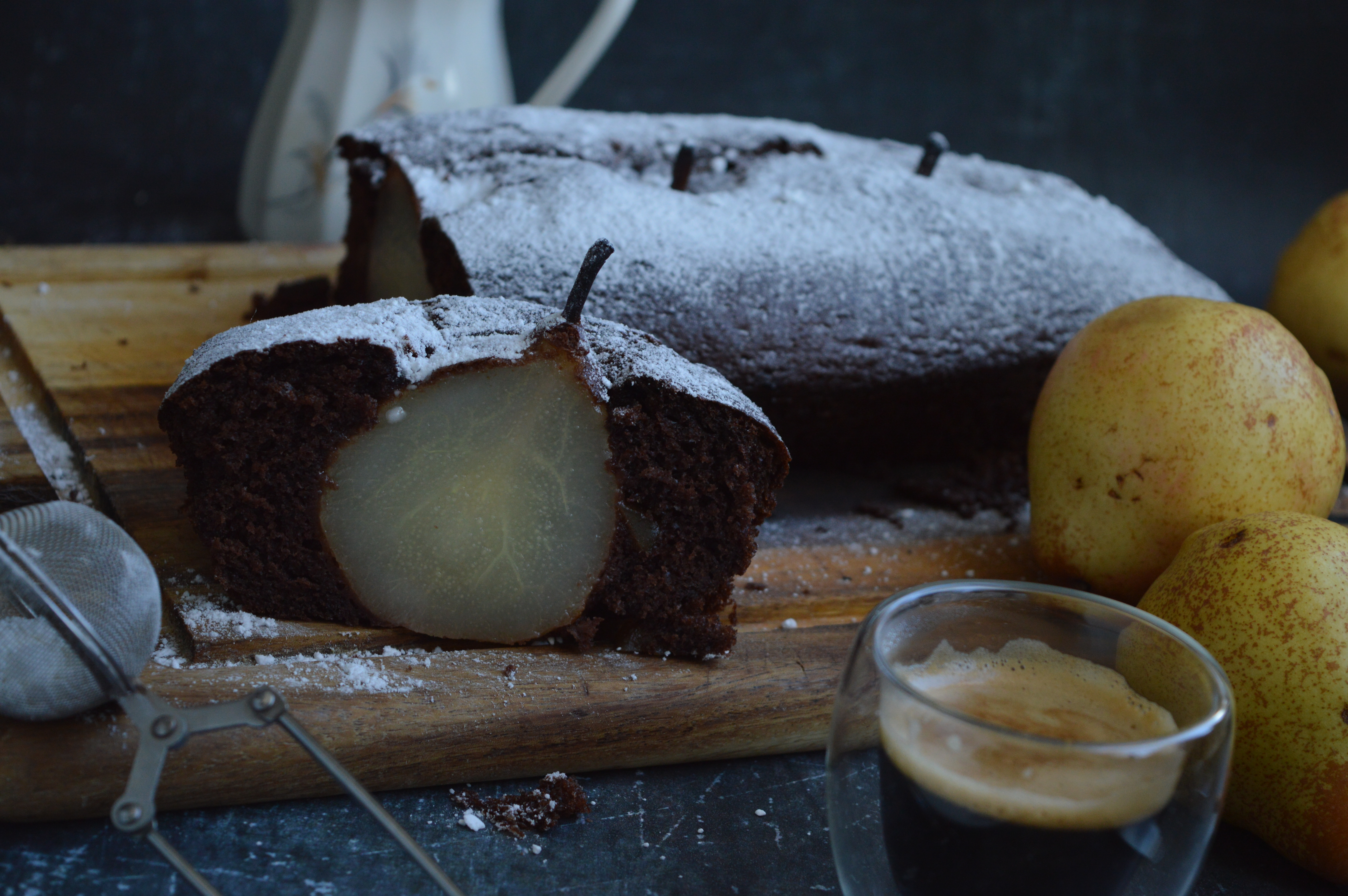 Pear Ginger Loaf Cake