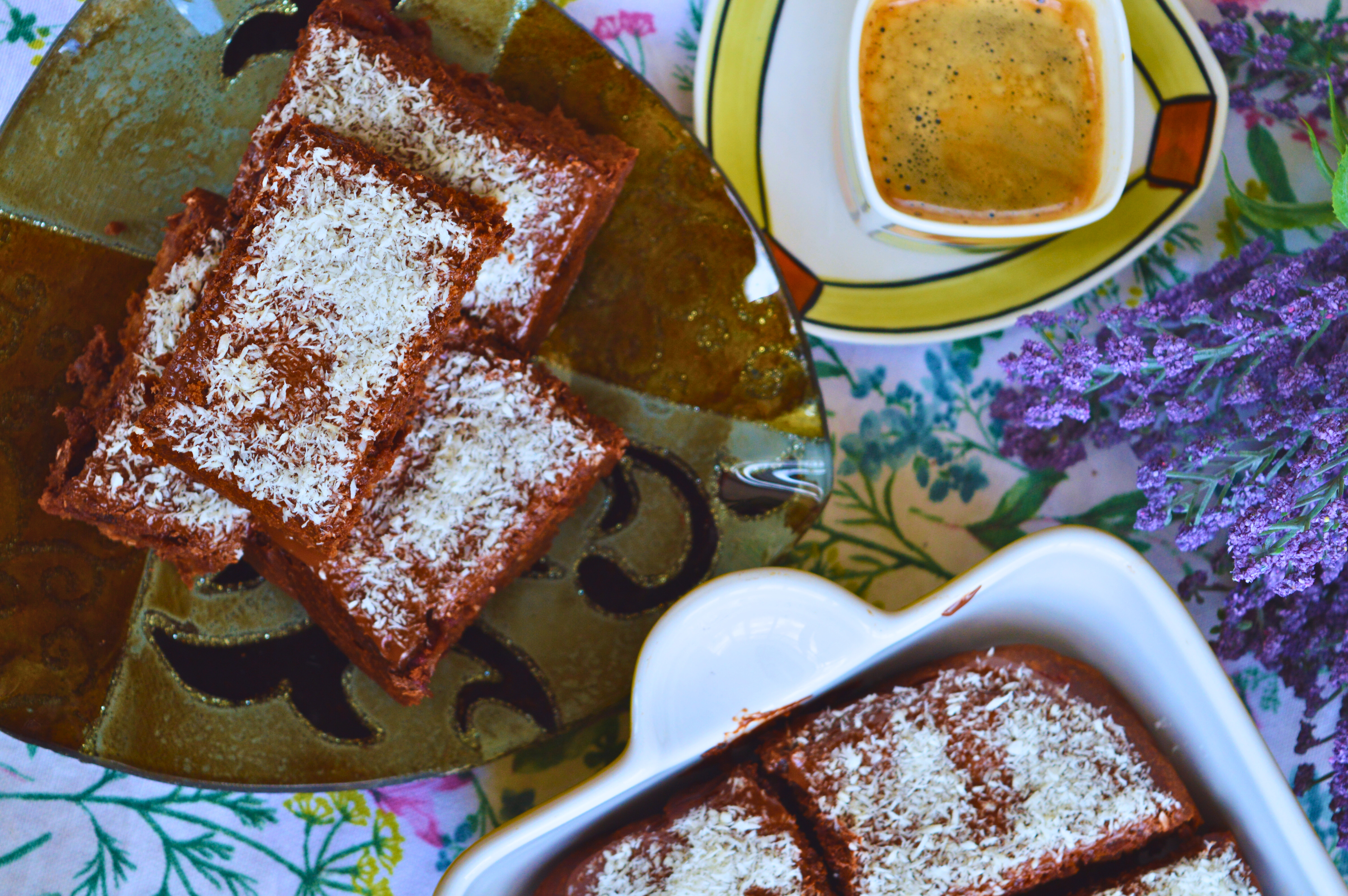 Dark Chocolate Plum Cake