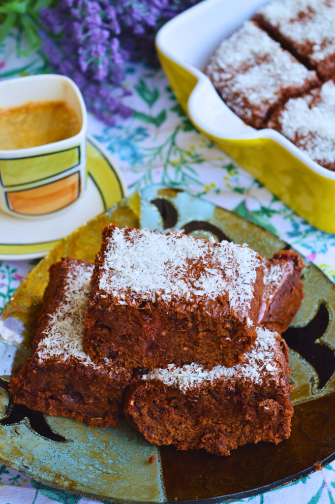 Dark Chocolate Plum Cake