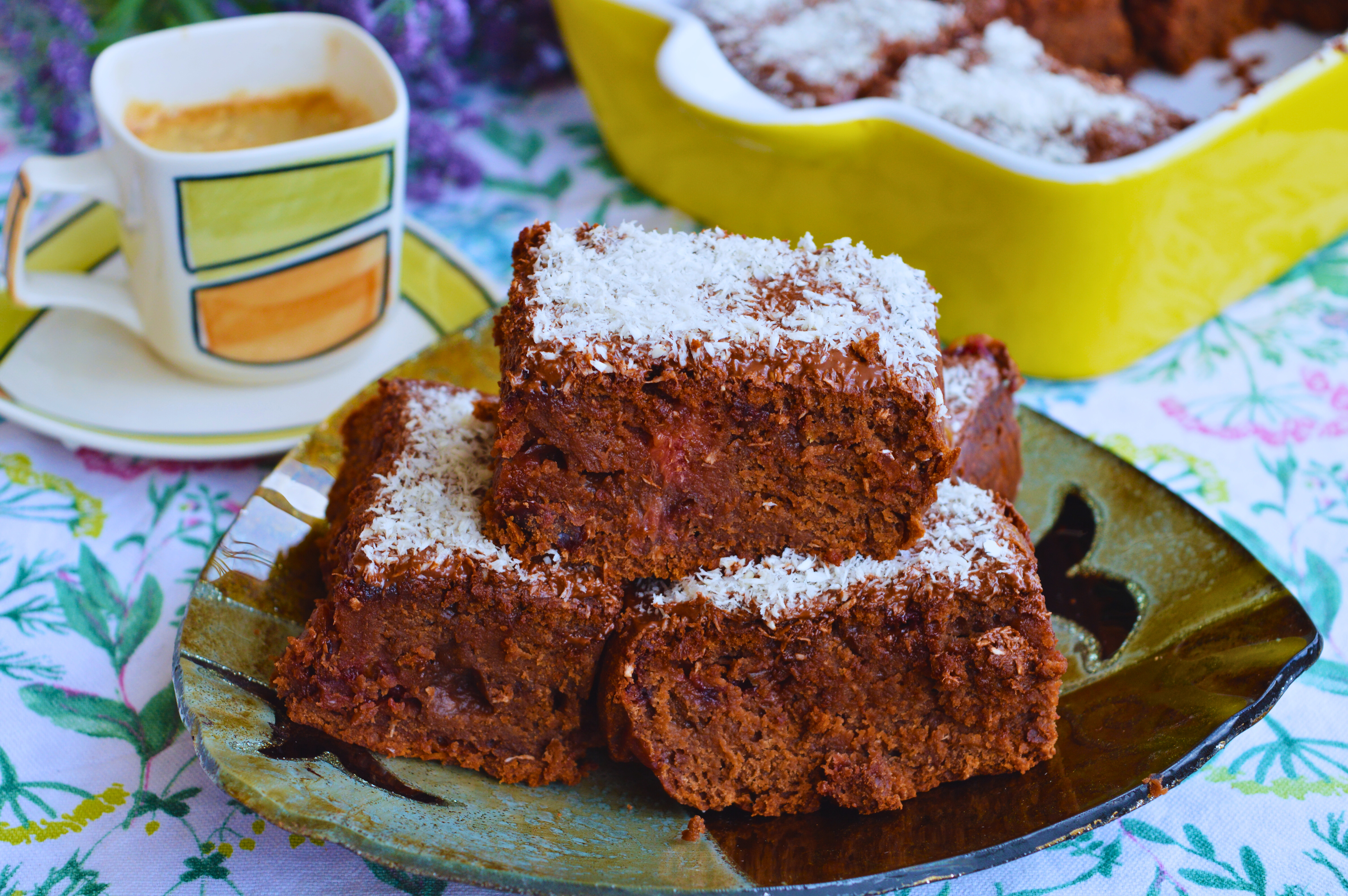 Dark Chocolate Plum Cake