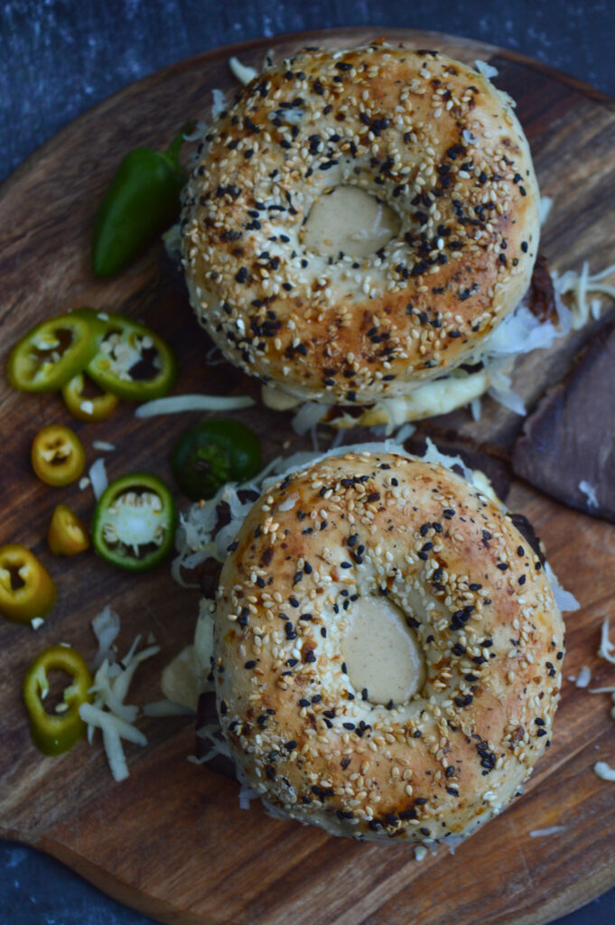 Reuben-Style Bagels