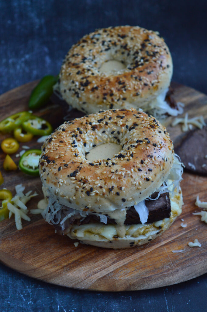 Reuben-Style Bagels