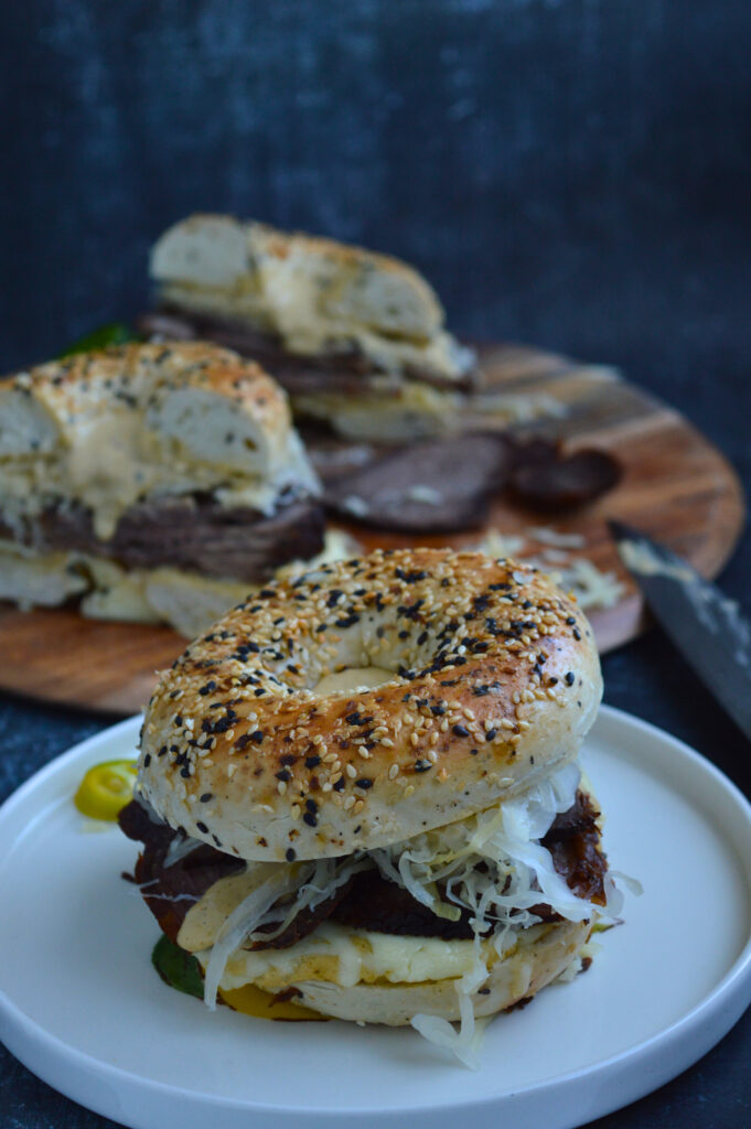 Reuben-Style Bagels