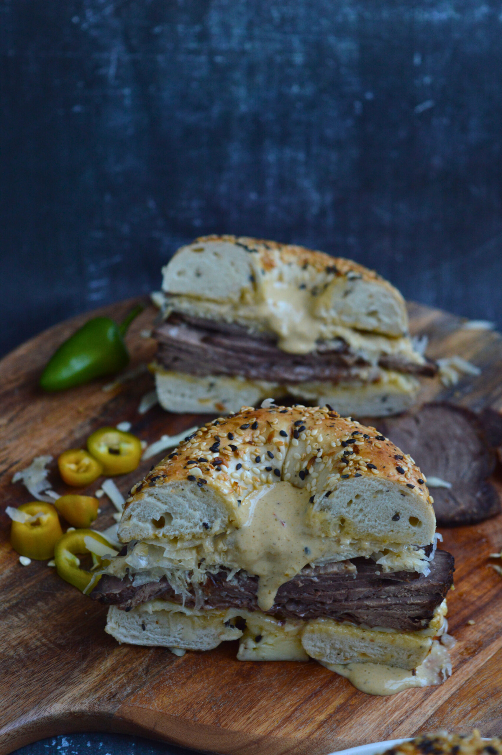 Reuben-Style Bagels