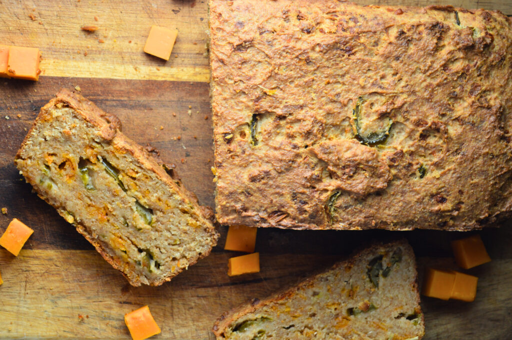 Jalapeño Cheddar Spelt Bread