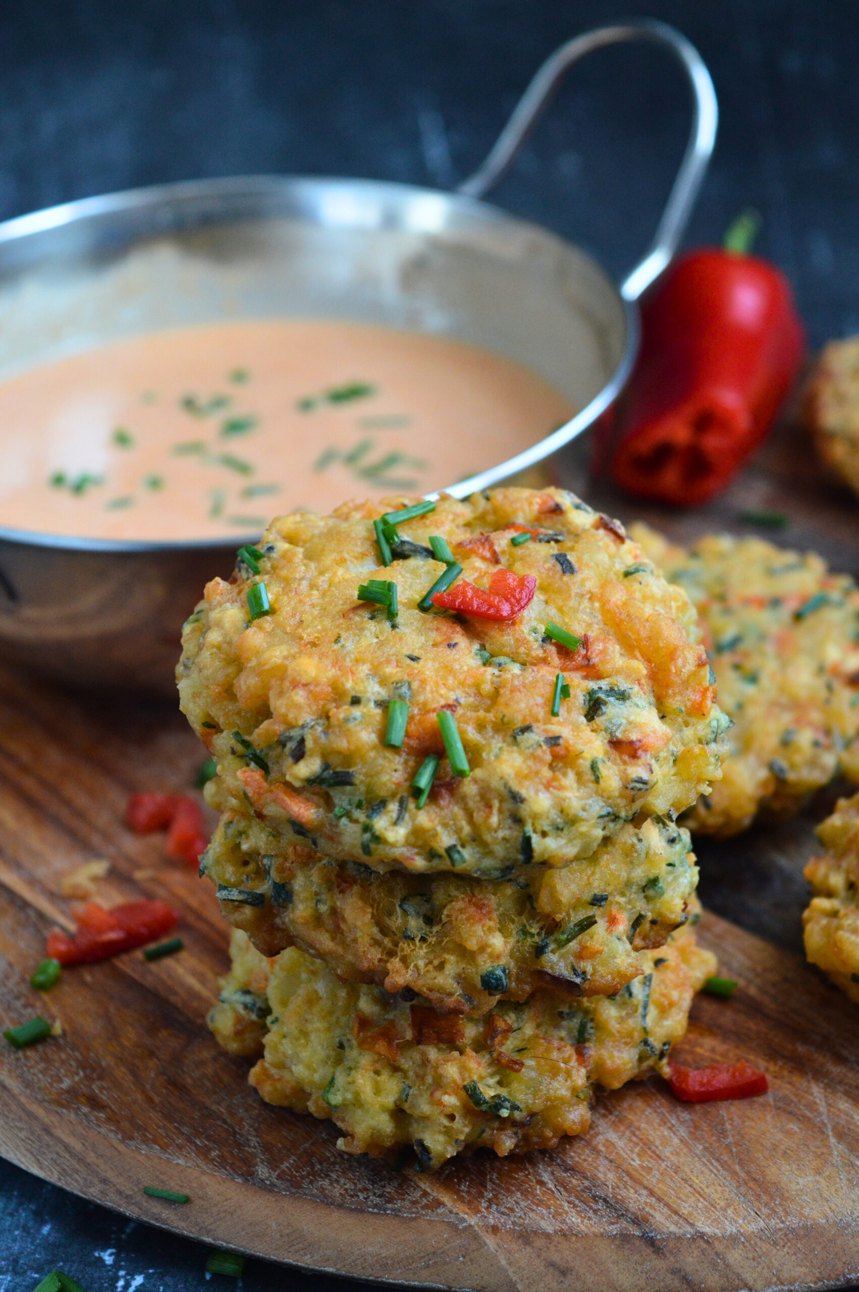 Shrimp & Vegetable Pancakes