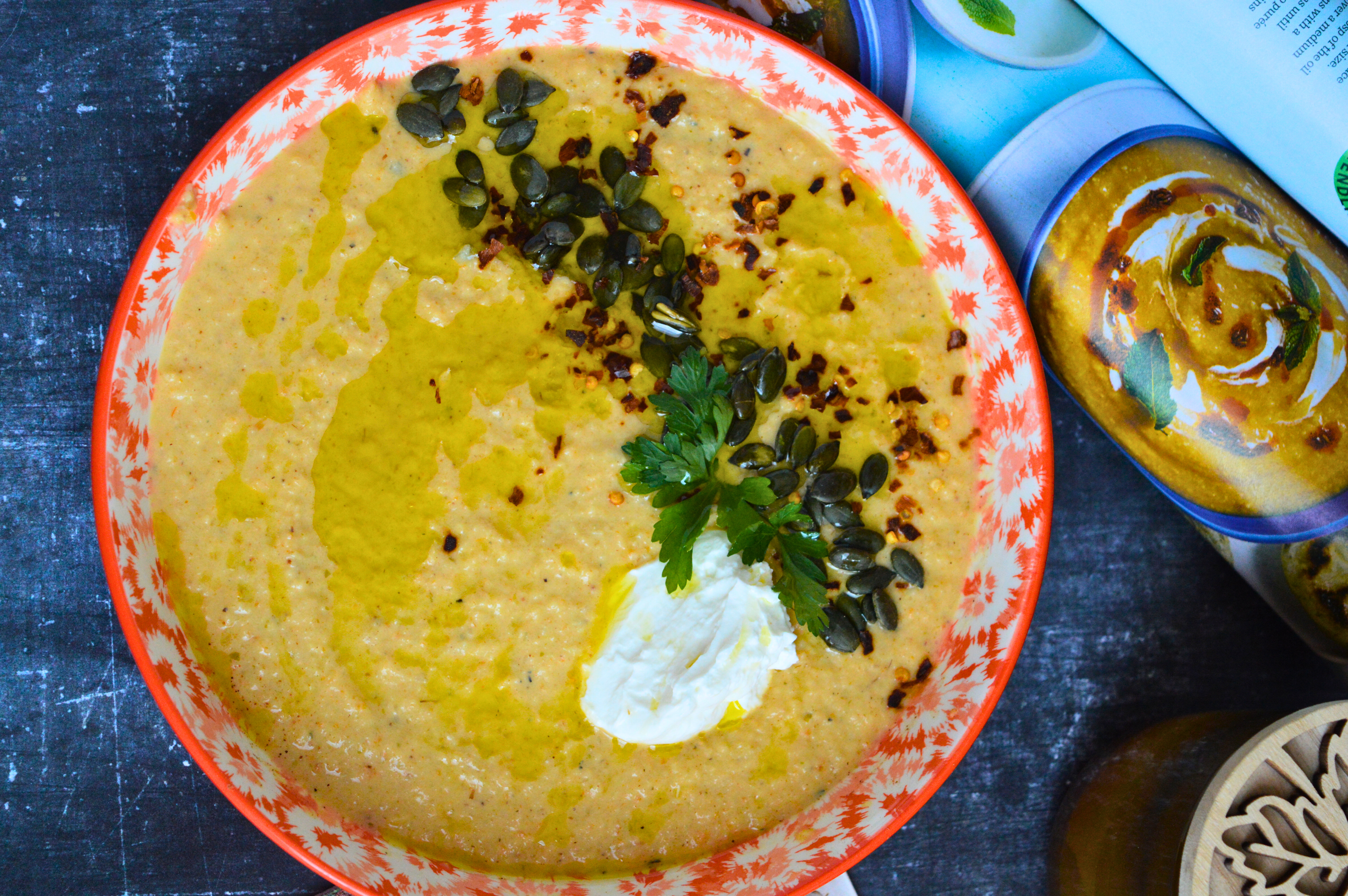 Roasted Cauliflower Leek Soup