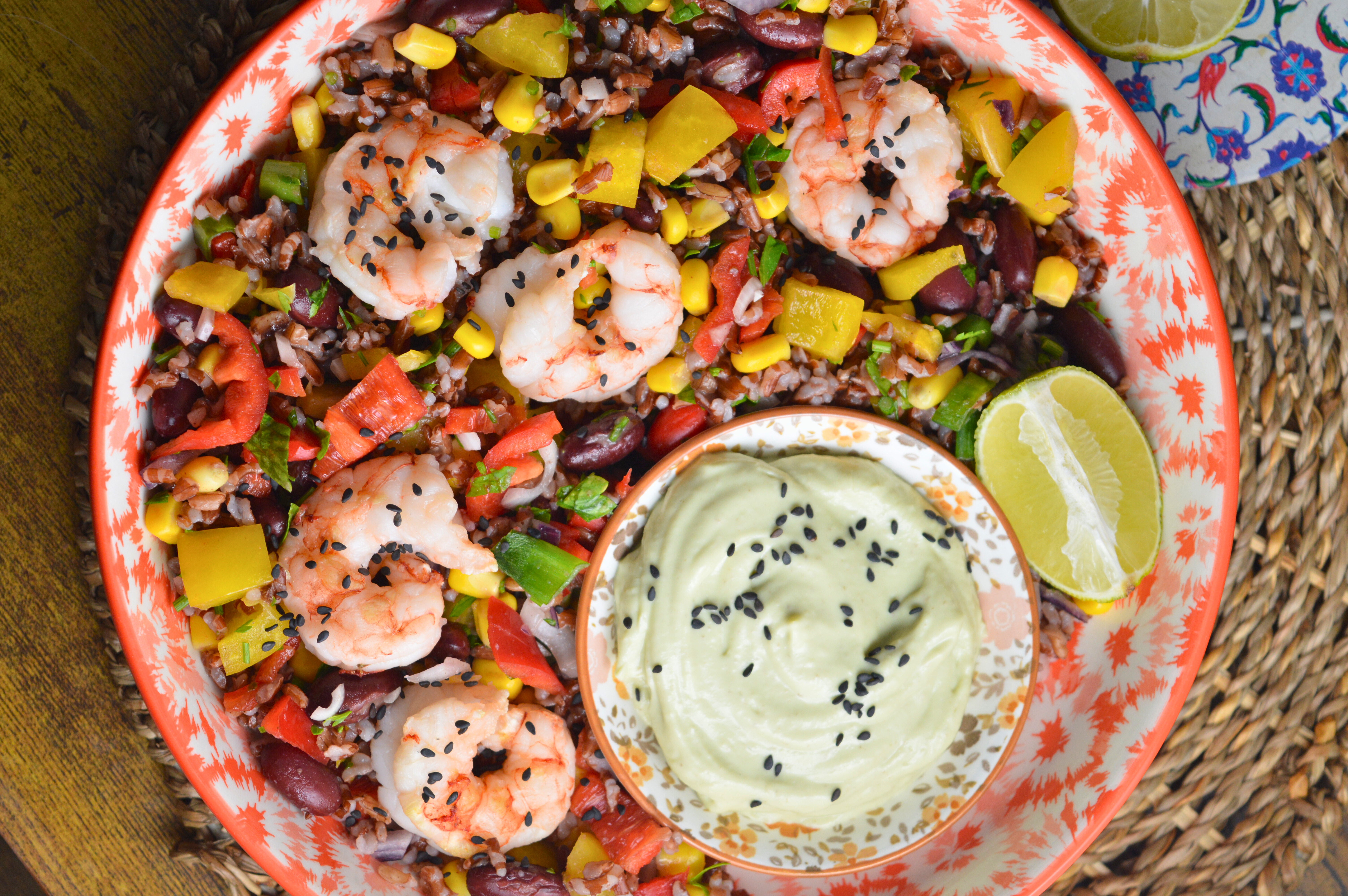 Zesty Shrimp & Brown Rice Salad