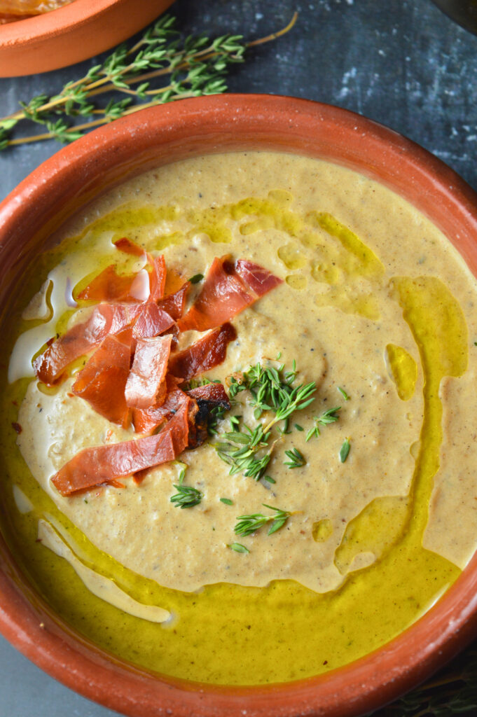 Spanish Cream of Oyster Mushroom Soup