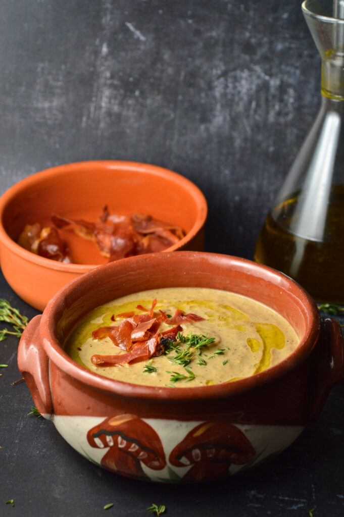 Spanish Cream of Oyster Mushroom Soup