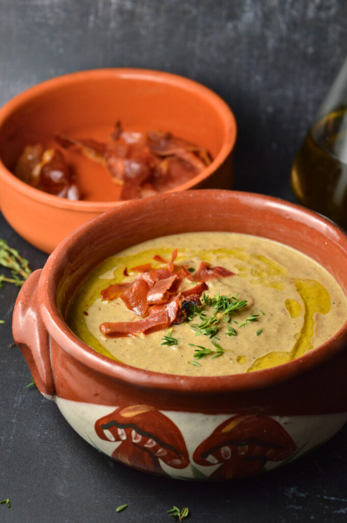 Spanish Cream of Oyster Mushroom Soup