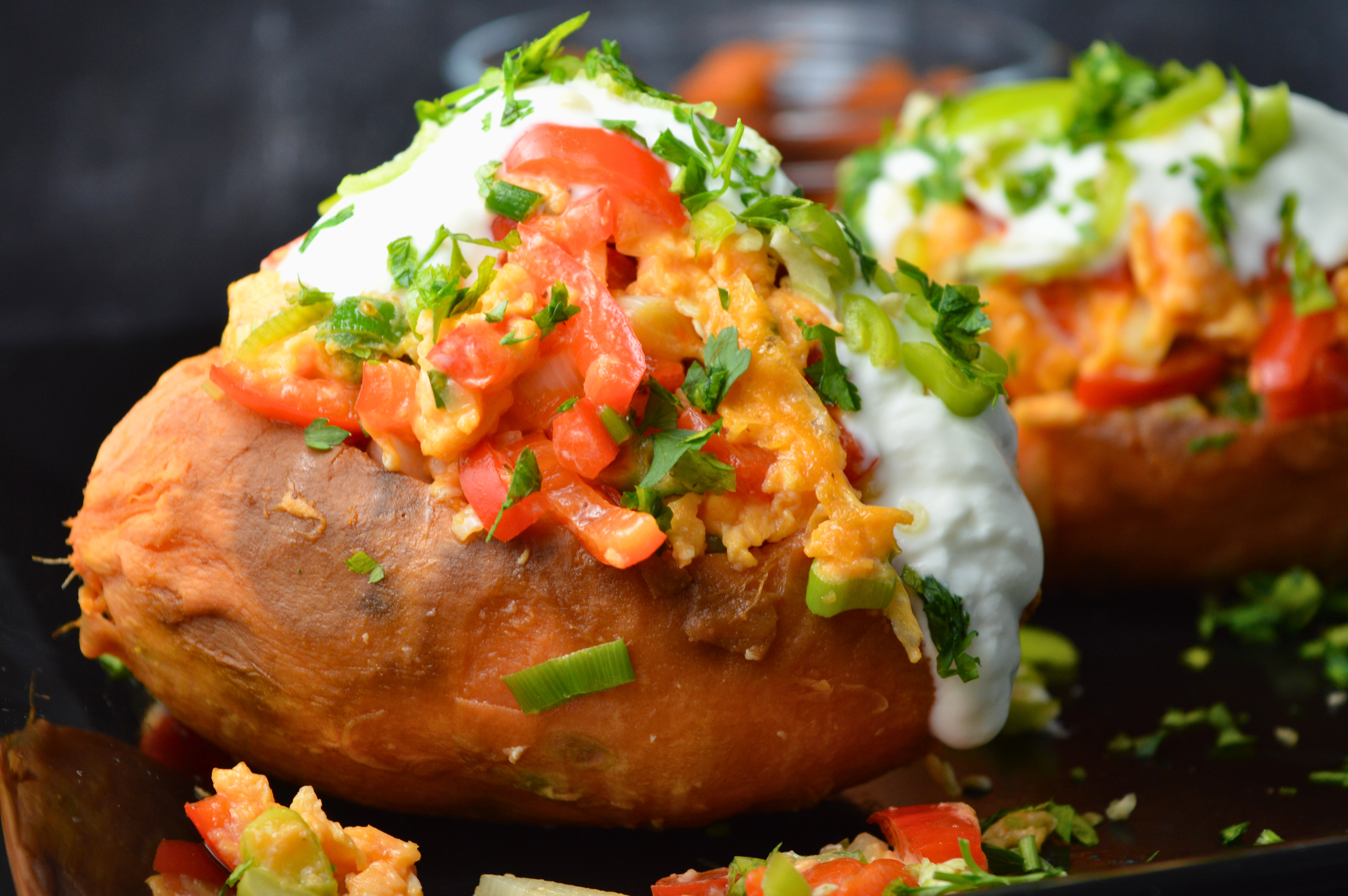 Protein-Packed Stuffed Sweet Potatoes